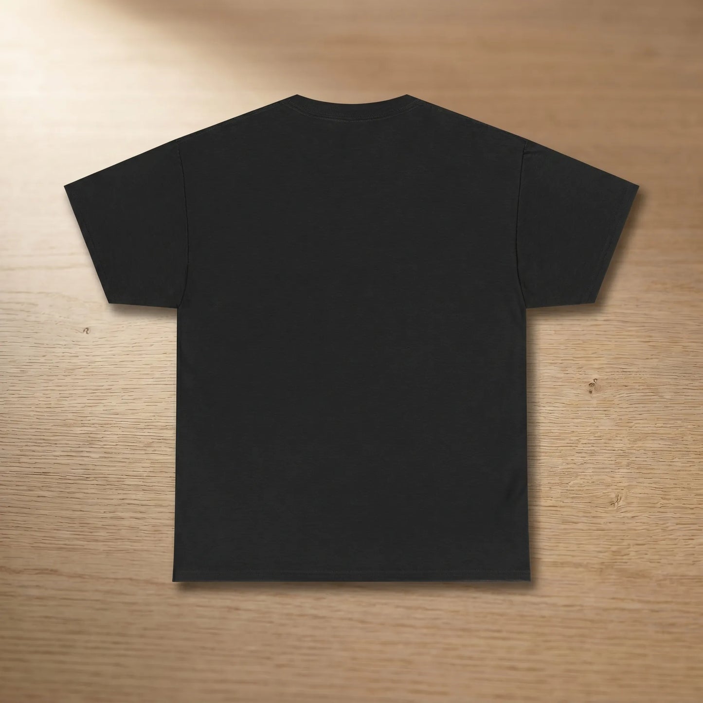 Back view of a unisex heavy cotton tee featuring the Corporate NPC meme, a funny corporate burnout gift for coworker humor and office npc workplace meme fans.