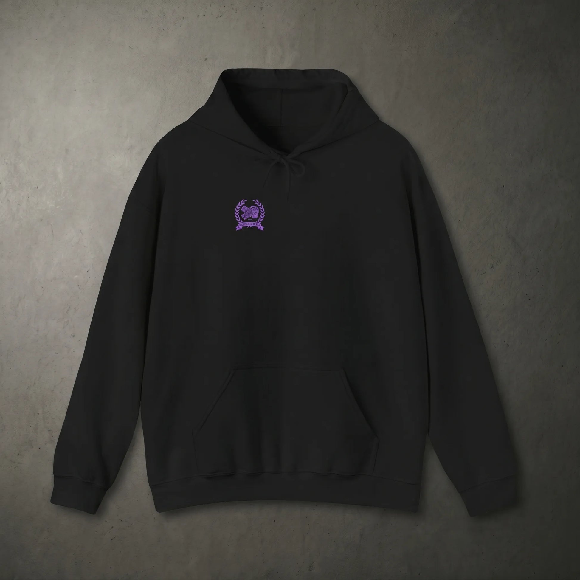 Front view of the Mogged Ragequit Olympics Hoodie, a funny looksmaxxing and omoggle meme pullover for Twitch streamer fans.